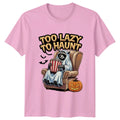 Too Lazy To Haunt T-Shirt Raccoon Halloween Halloween Gift For Him And Her