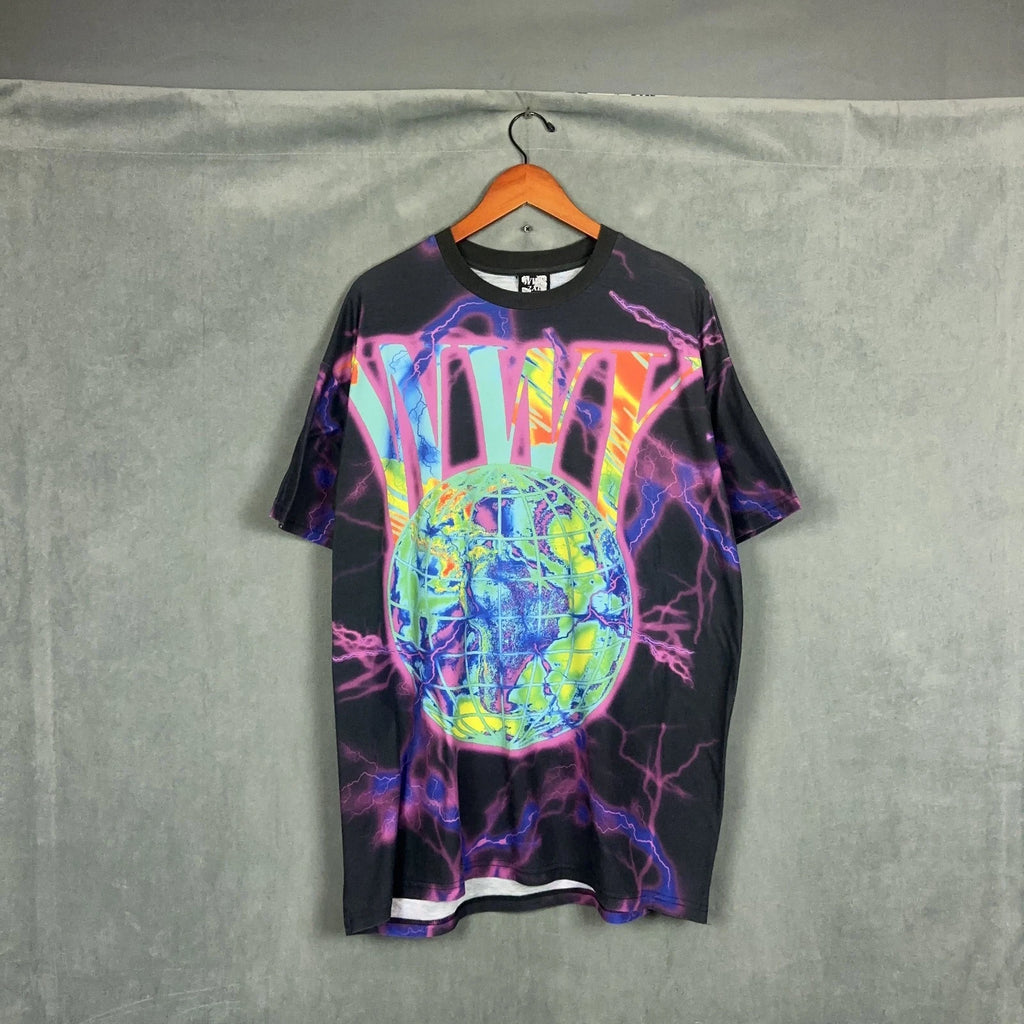 Wolrl Wide Youth t shirt Mens Size XXL Streetwear Cryber Rave Y2K Style