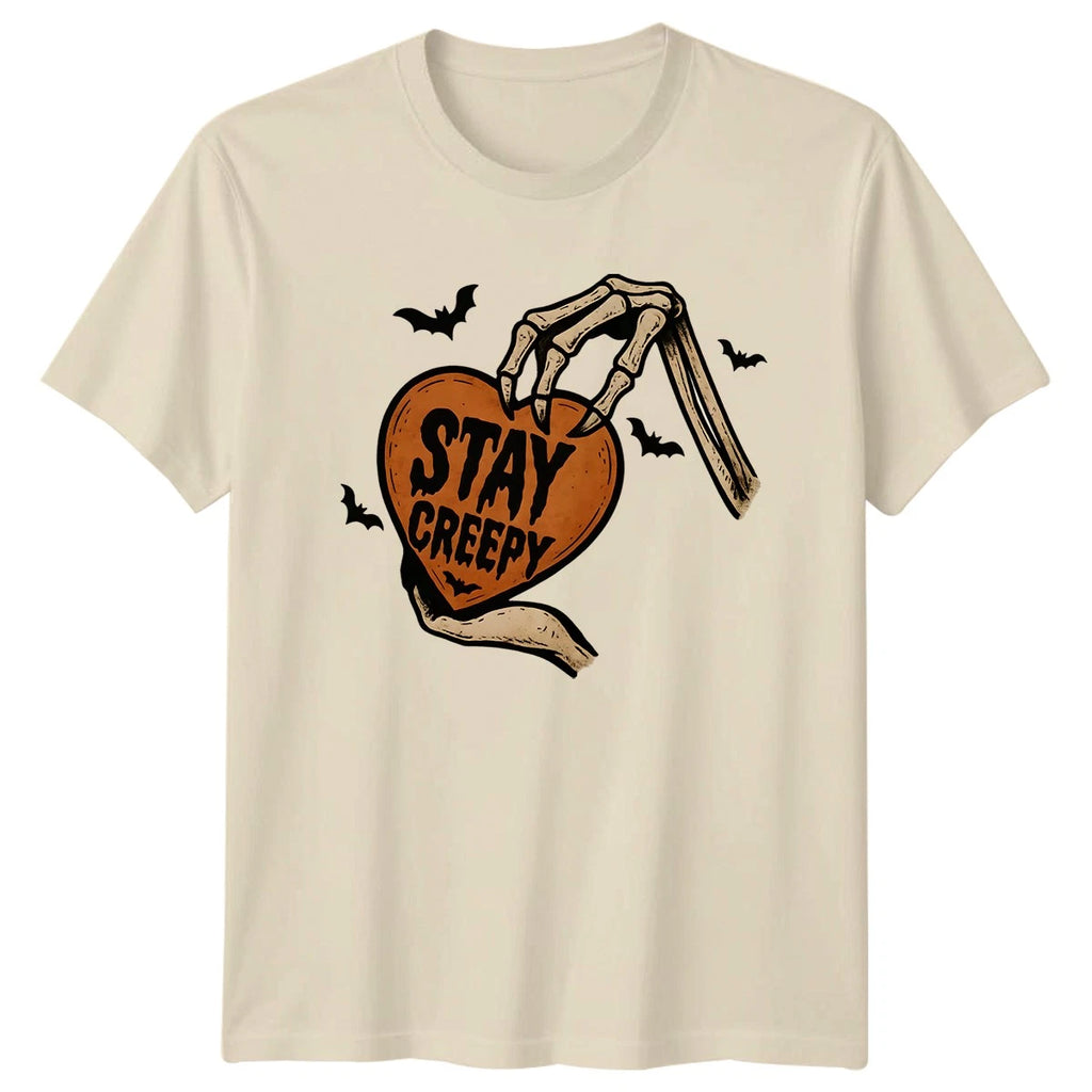 Stay Creepy T-Shirt Spooky Humor Halloween Gift For Him And Her