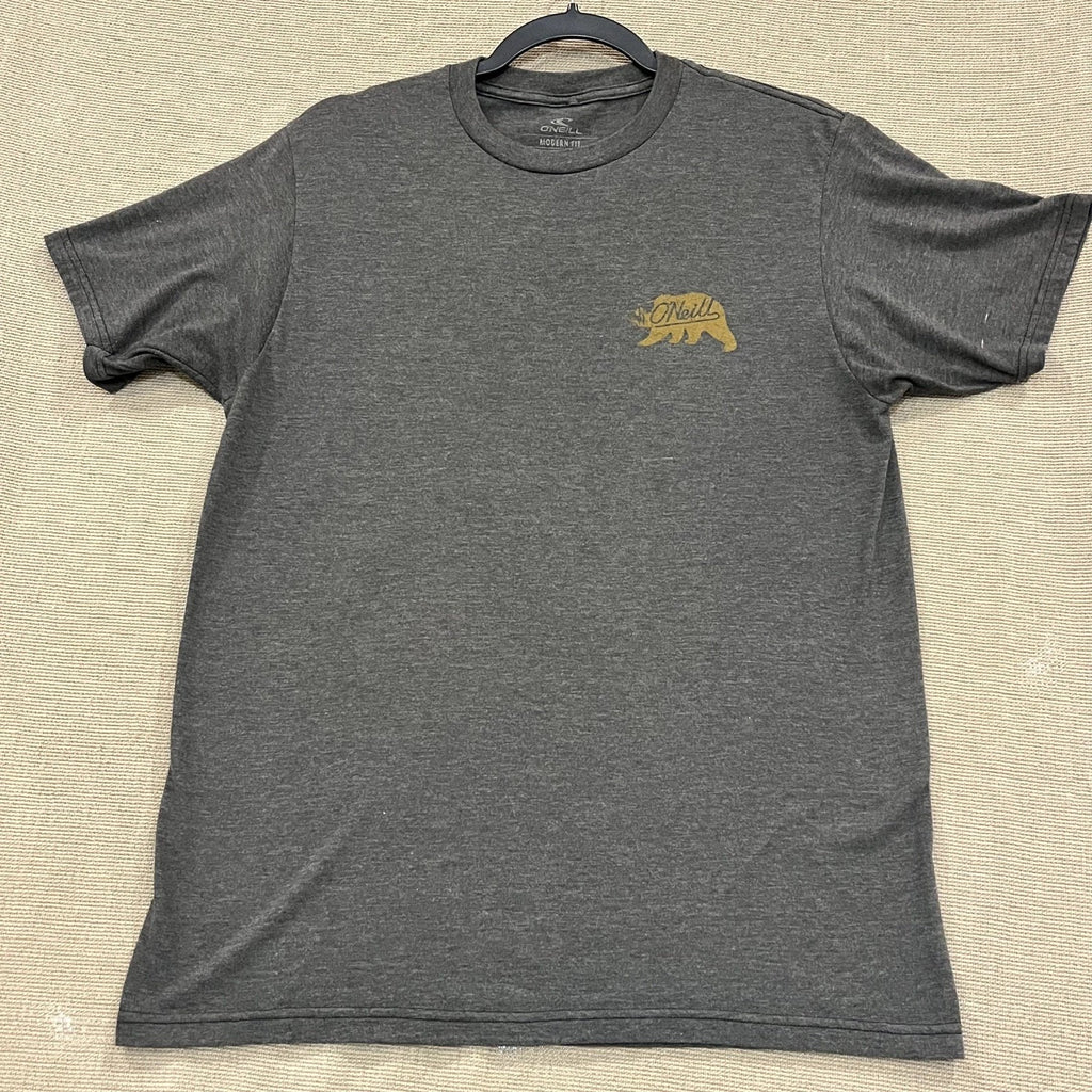 O’Neill California - Modern Fit Heather Gray Graphic Logo T-Shirt Size Medium