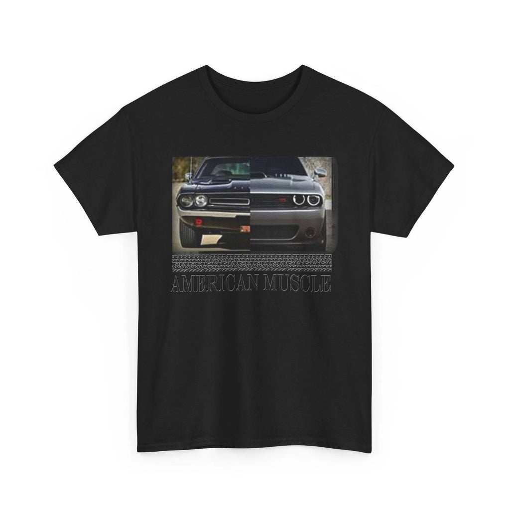 American Muscle Hotrod Challenger Modern Racing T Shirt Heavy Cotton Tshirt