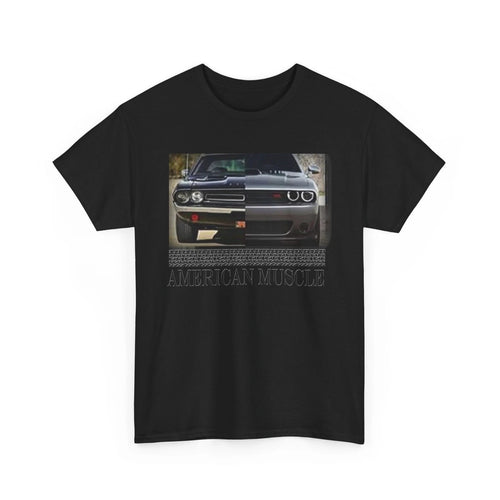 American Muscle Hotrod Challenger Modern Racing T Shirt Heavy Cotton Tshirt