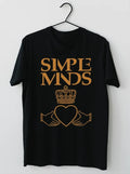 Simple Minds Logo Short Sleeve Cotton Black All Size T-Shirt