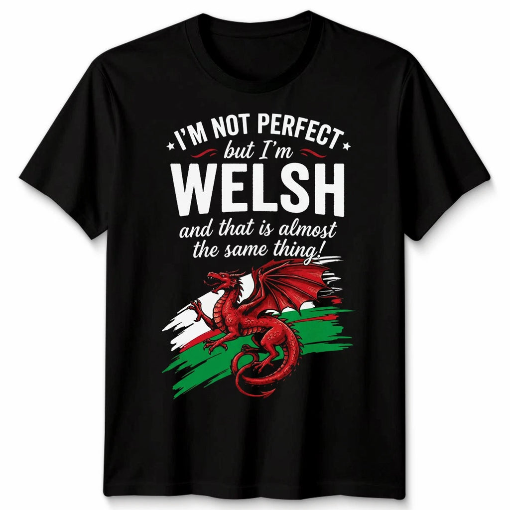 Welsh Dragon Slogan I Am Welsh Nationality Clothing Mens Womens T Shirt Tee