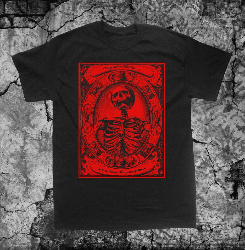 Memento Mori Shirt - Occult skull skeleton Remember Death Alexander Mair gothic
