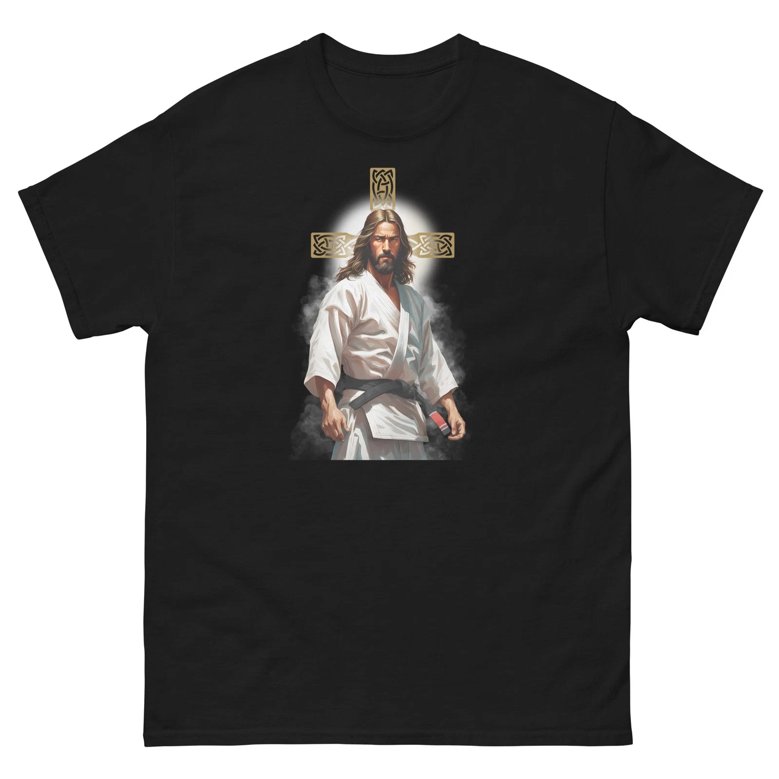 Jesus Christ Brazilian Jiu Jitsu BJJ Martial Arts Black Belt Men's Classic Tee