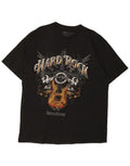 Hard Rock Cafe Mens Barcelona Graphic T-Shirt Top XL Black Cotton BI18