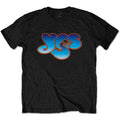 Men's Yes Classic Blue Logo Slim Fit T-shirt Medium Black