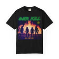 Retro Heavy Metal Fire Graphic Tee Vintage Rock Band Inspired Shirt
