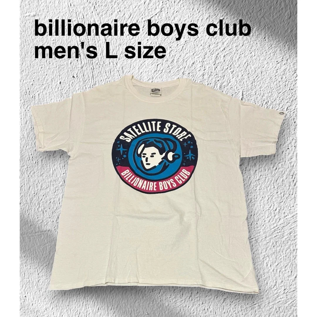 Billionaire Boys Club Men's White T-Shirt Logo Creative Fit Used