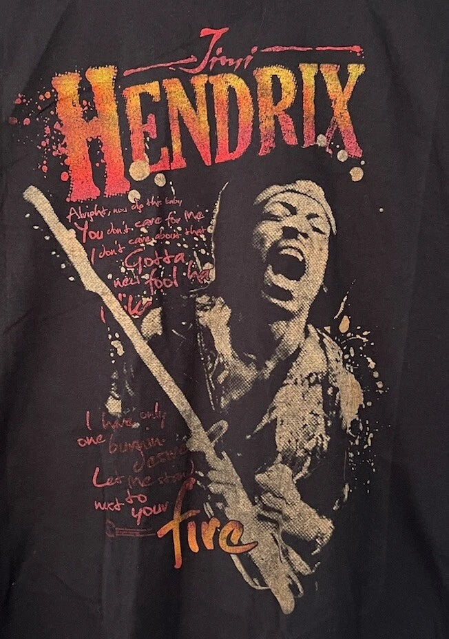 Y2K Jimi Hendrix Band Shirt  Stand Next to Your Fire Zion Rootswear Sz L