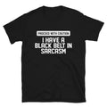 PROCEED WITH CAUTION Silly Humor Classic Fit T-Shirt