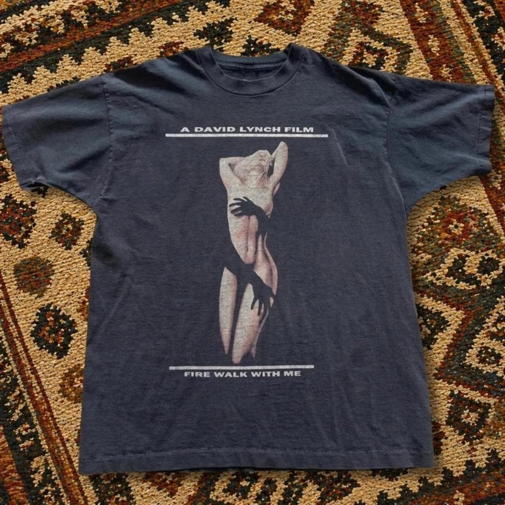 Fire Walk With Me Shirt Laura Palmer Poster Art David Lynch Black Tee S-5X