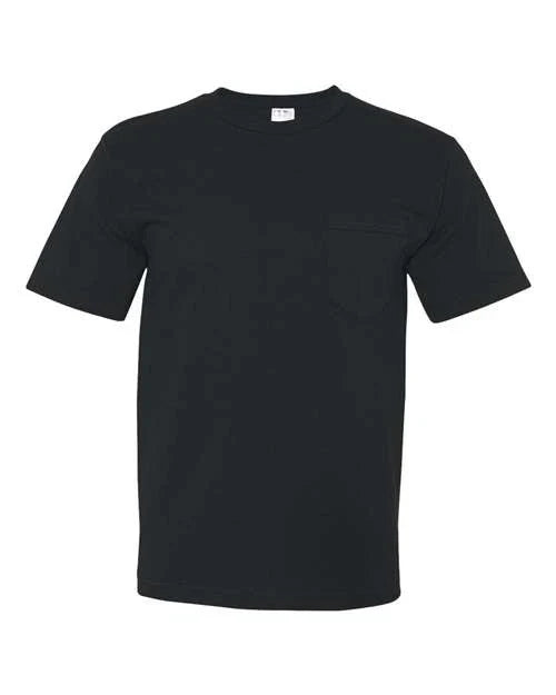 Bayside Unisex USA-Made Midweight Pocket T-Shirt - 5070