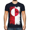 GREENLAND GRUNGE FLAG MENS T-SHIRT TEE TOP KALAALLIT NUNAAT GREENLANDIC GRØNLAND