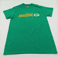 Gildan T-Shirt Men's Small Green Gretna Dragons Logo Short Sleeve