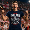 England Lion T Shirt, Football Supporter Graphic Tee