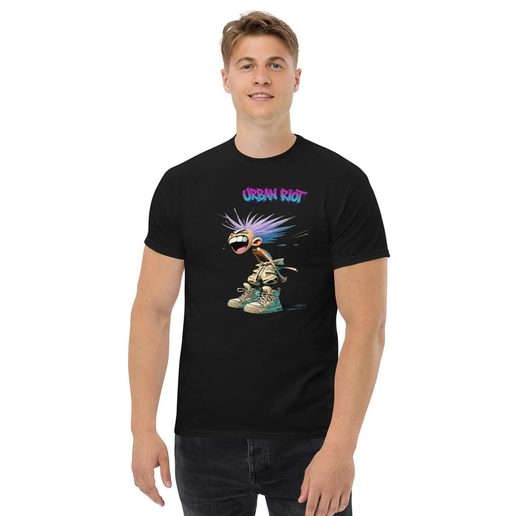 new Street Art Cartoon Character T-Shirt - Urban Graffiti Style Graphic Tee -