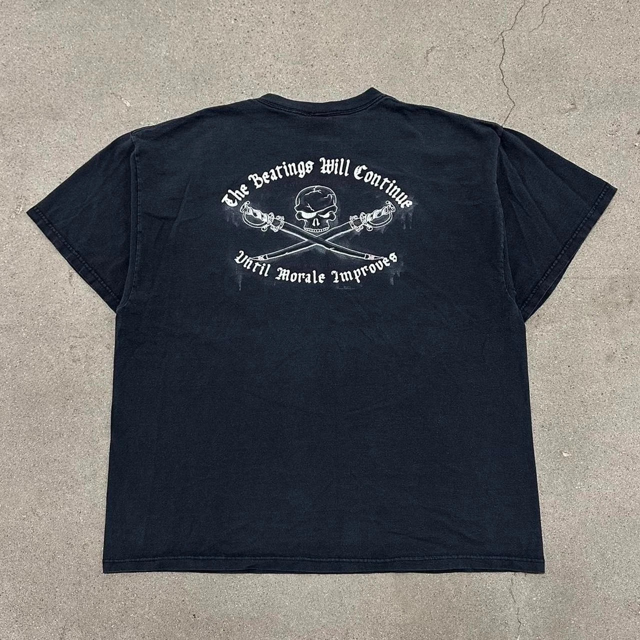 Y2K Pirate Beating Funny Skull Grunge T-Shirt
