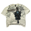 Miskeen Originals Affliction type Shirt White Print Y2K Men's 4XL
