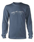 Triumph TR7 Convertible T-Shirt - Long Sleeves - Side View