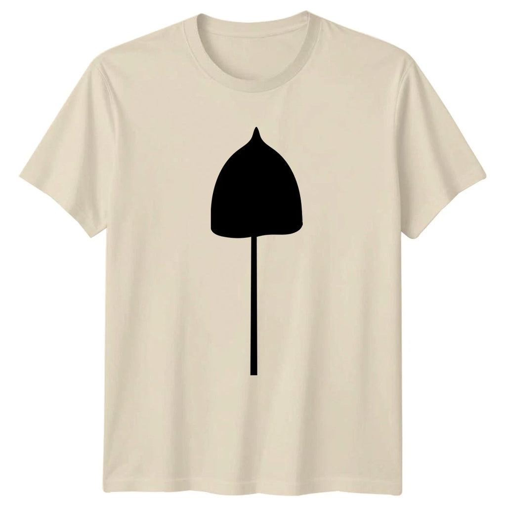 Simple Black Umbrella Abstract Design T-Shirt Weather Birthday Gift
