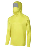 Hoodie Face Mask Long Sleeve T- Shirt 100% Polyester Material for UV Protection