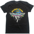 Men's Van Halen World Tour '78 Full Colour Slim Fit T-shirt Medium Black