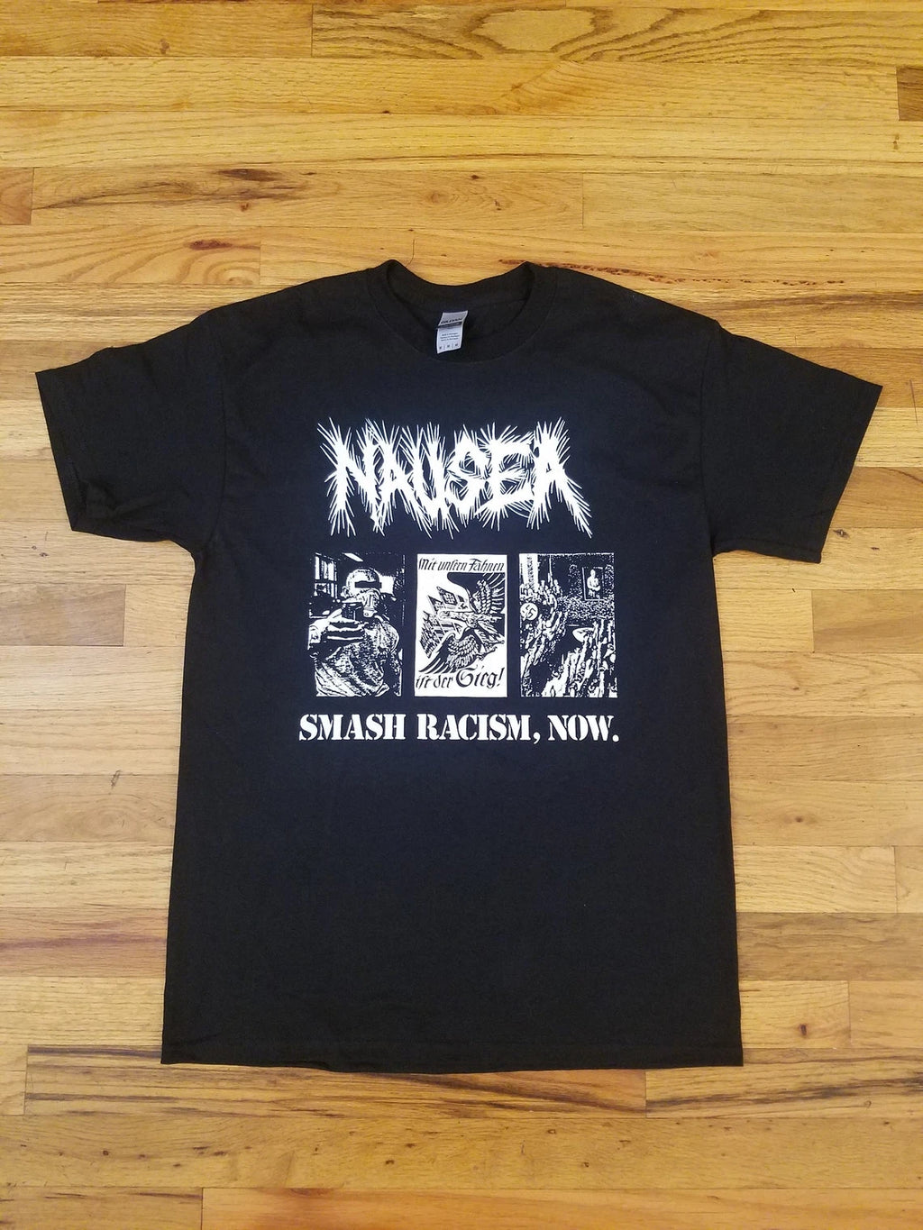 Nausea - Smash Racism Shirt nausea, nyc punk, crust punk, fck racism Unisex Tee