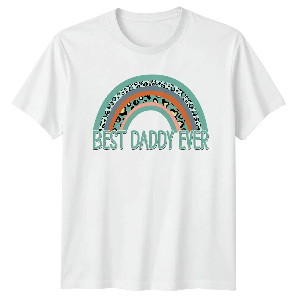 Best Daddy Ever Mens T-Shirt Boho Rainbow Fathers Day Gift For Him