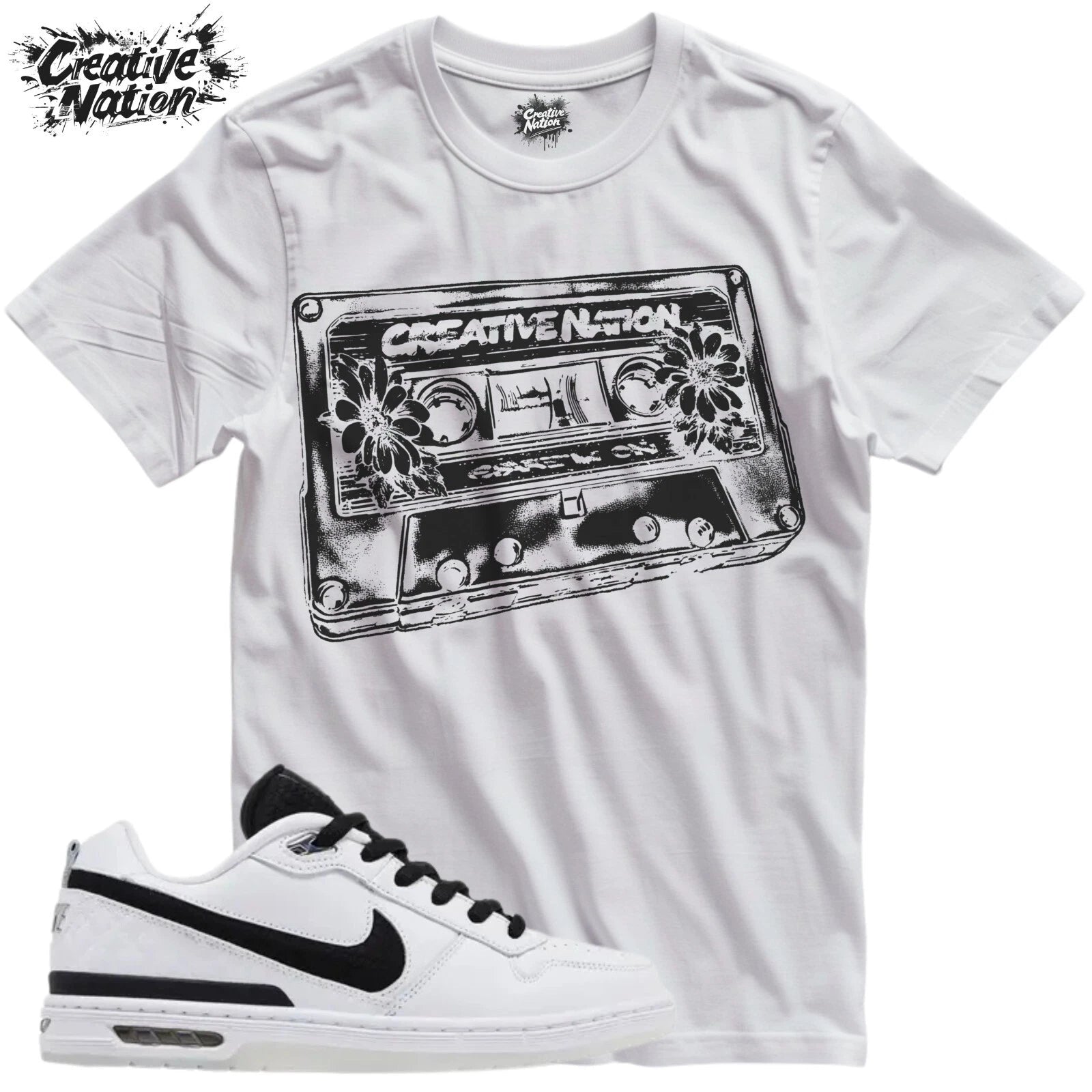 Shirt To Match White Black Unisex Tee Gift