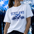 Scotland t shirt football fan flag Scottish soccer top support 2026 tee gift art
