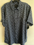 New RVCA Sport Designer Street Style Button Font Short Sleeve Shirt Size L