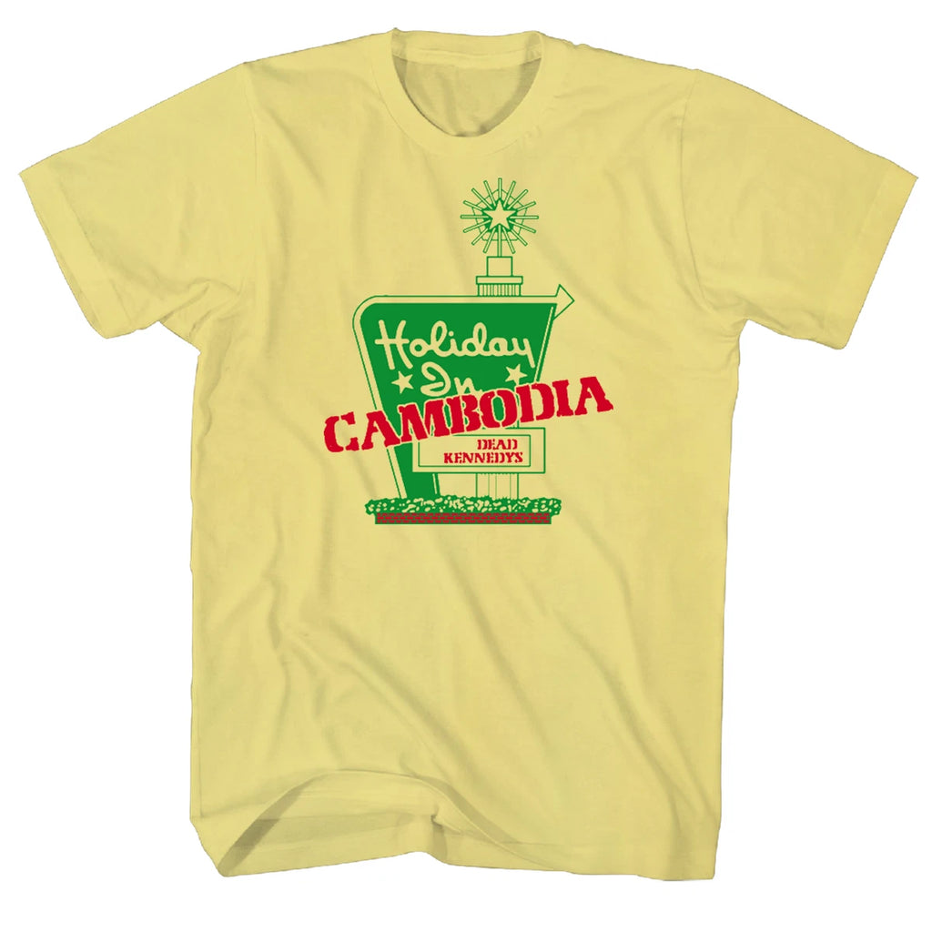 Dead  Kennedys YELLOW Hotel Cambodia T-Shirt New