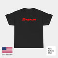 Snap On Tool Unisex Black Red Workwear Merch Inspired Design Heavy Cotton Tee