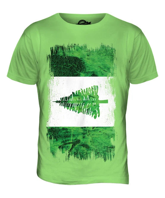 NORFOLK ISLAND GRUNGE FLAG MENS T SHIRT TEE SHIRT XS S M L XL 2XL 3XL 4XL 5XL