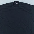 Vintage 90s Blank Black T-Shirt Mens Medium/Large Crewneck Cotton Basic Tee