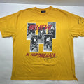 Size 4XL Men’s Studio 23 Concept Yellow Tshirt Basketball Urban Streetwear