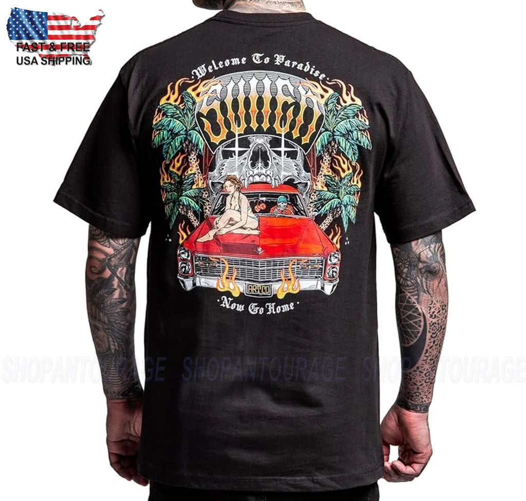 Sullen Art Collective Go Home Standard Fit SCM8016 Short Sleeve Men`s T-shirt