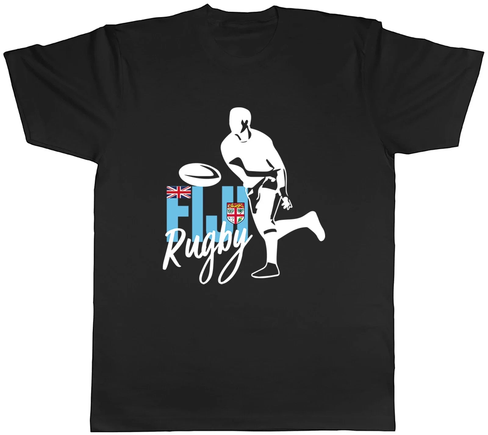 Fiji Rugby Mens T-Shirt Supporters Fans World Cup Tee Gift