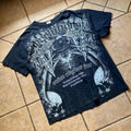 Y2k Grunge Style Cross and Skulls Graphic Shirt Size XLRG Mens Black