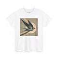 Unisex Adult T Shirt Minimalist Swallow Pastel Abstract Nature Bird Lover Artsy