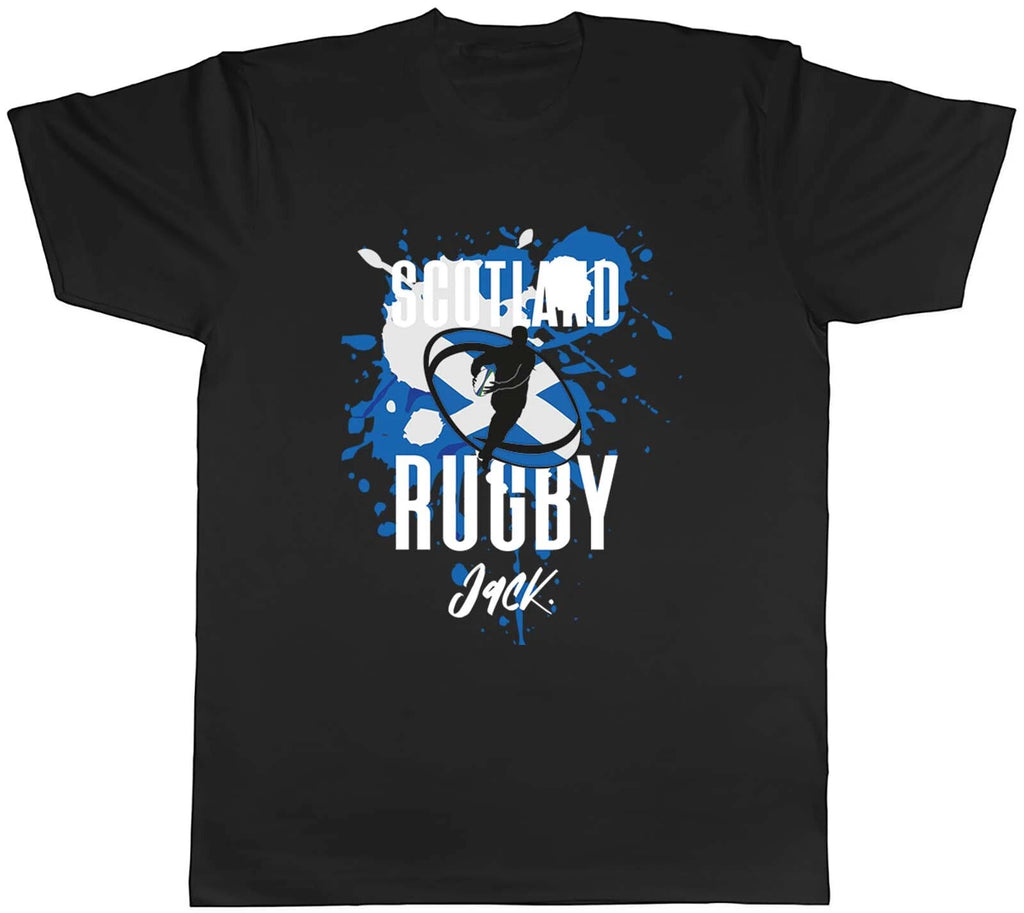 Personalised Scotland Rugby T-Shirt Mens Supporters 6 Nations Union Unisex Tee