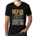 Men's Graphic T-Shirt V Neck Motorcycle Legendary Riders Since 1962 62nd