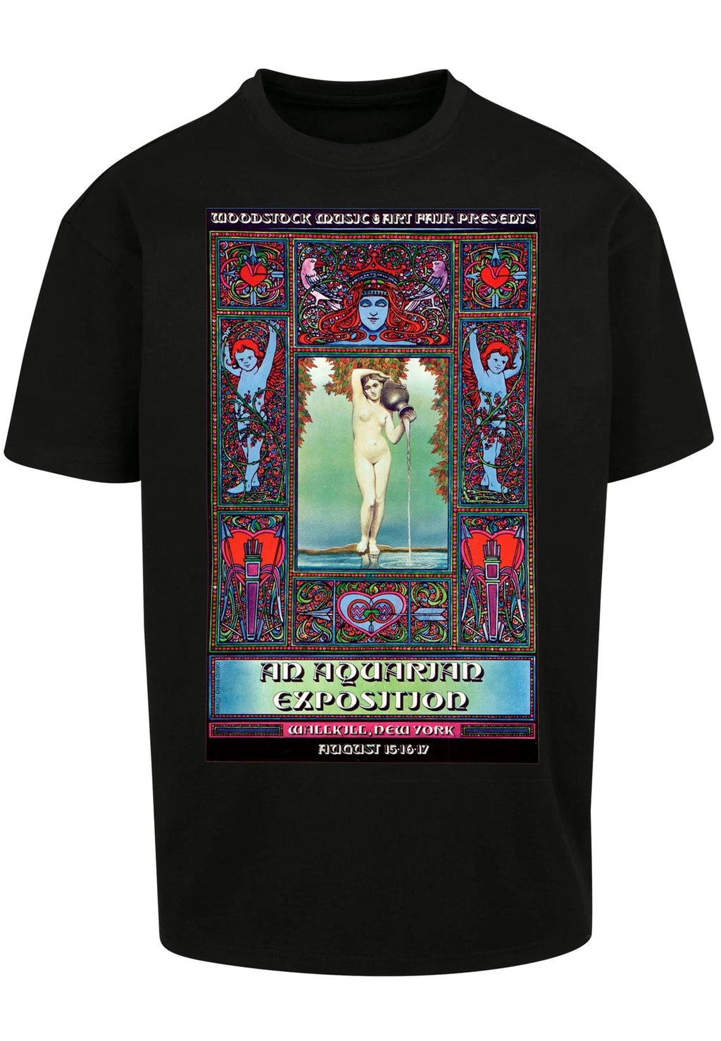 Mister Tee Woodstock Wallkill Oversized T-Shirt Mens T-Shirt Size Large