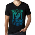 Men's Graphic T-Shirt V Neck Pleasure Is The Highest Good Eco-Friendly Limited