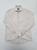 Roy Robson Men White Floral Slim Fit Shirt Size L Condition Descriptor
