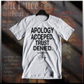 Gangster T-shirt, Mobster Hustle Dope Urban Hip Hop Thug Apology Quote tee