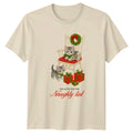 Too Cute For The Naughty List Christmas Kittens Holidays Mens Womens Graphic Tee