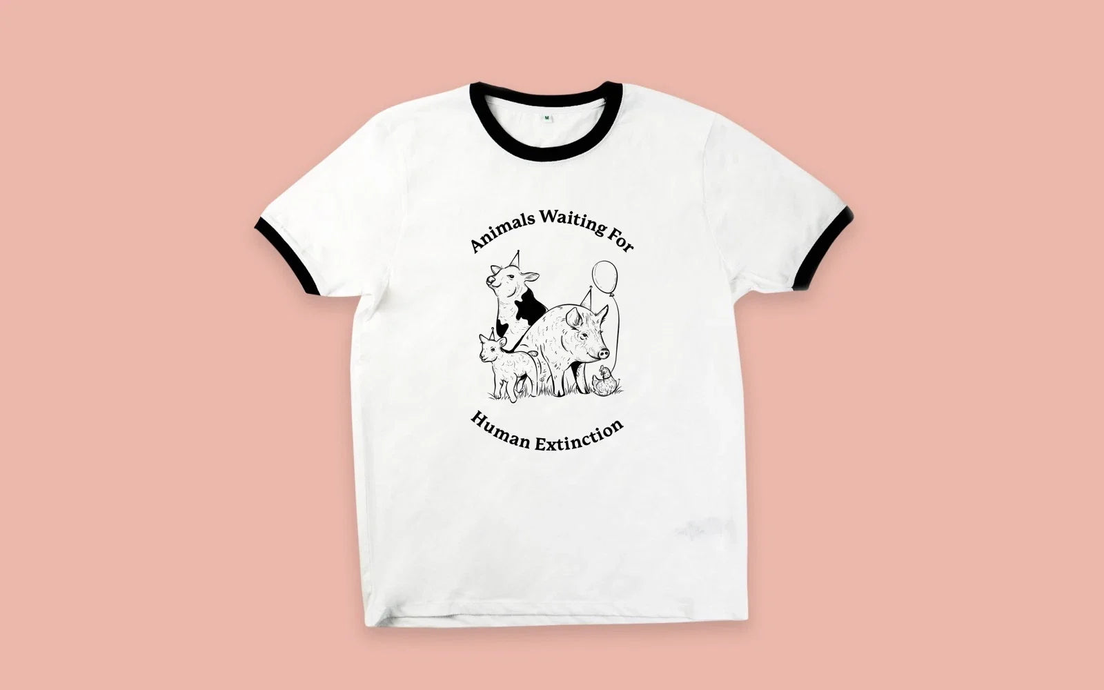 Animals Waiting For Human Extinction T-Shirt, vegan, veganism, climate change